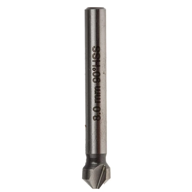 RS PRO High Speed Steel (HSS) Drill Bit, 8 mm Head Diameter, 3 Flutes, 90° Countersink Angle, Single Piece 218-674