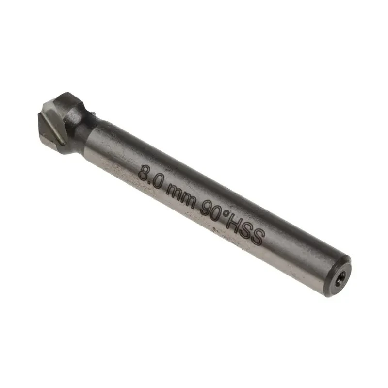 RS PRO High Speed Steel (HSS) Drill Bit, 8 mm Head Diameter, 3 Flutes, 90° Countersink Angle, Single Piece 218-674