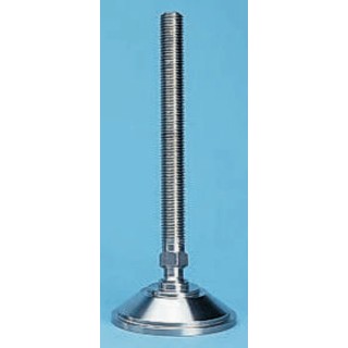 Nu-Tech Engineering Adjustable Foot Stainless Steel M24 Thread Size 100 mm Base Diameter 4000 kg Static Load A080/012