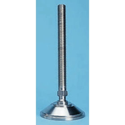 Nu-Tech Engineering Adjustable Foot Stainless Steel M24 Thread Size 100 mm Base Diameter 4000 kg Static Load A080/012