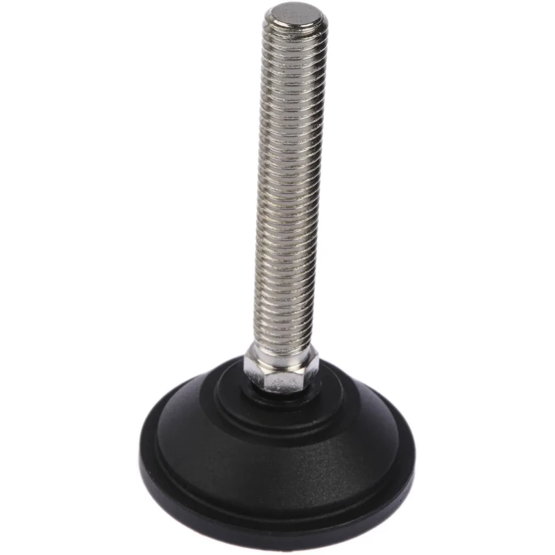 Nu-Tech Engineering M12 55 mm Diameter Adjustable Foot Nickel Plated Steel 600 kg Static Load Capacity 10 ° Tilt A090/020