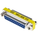 RS PRO 25-Way D-Sub Female to Female Adapter Straight Orientation 53.46mm 218-201