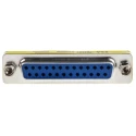 RS PRO 25-Way D-Sub Female to Female Adapter Straight Orientation 53.46mm 218-201