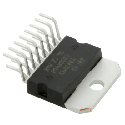 STMicroelectronics Audio Amplifier IC, 15-Pin Multiwatt Package, 100W Output Power, Class A-B, Through Hole Mount TDA7293V