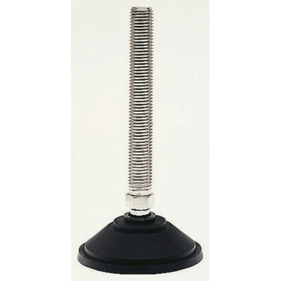 Nu-Tech Engineering Stainless Steel Adjustable Foot M24 Thread Size 150 mm Length 100 mm Base Diameter 2000 kg A095/007