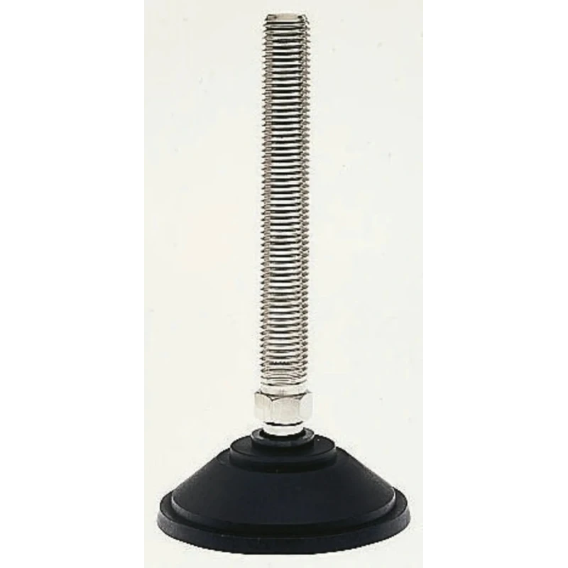 Nu-Tech Engineering Stainless Steel Adjustable Foot M24 Thread Size 150 mm Length 100 mm Base Diameter 2000 kg A095/007