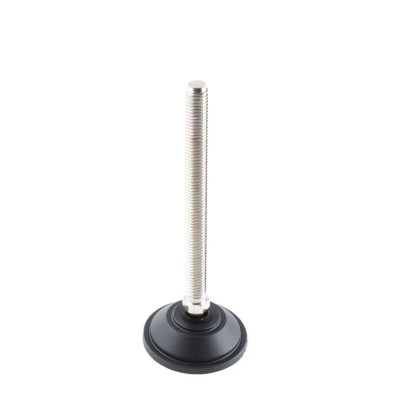 Nu-Tech Engineering M12 55 mm Diameter Adjustable Foot, Nickel Plated Steel, 600 kg Static Load Capacity, 10 ° Tilt A090/021