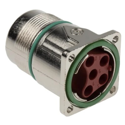 Lapp Circular Connector, 6 Contacts, Panel Mount, M23 Size, Plug Male IP68 Protection, 25A Current, 630V Voltage 76003000
