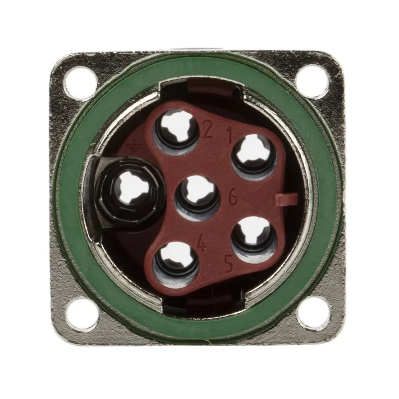 Lapp Circular Connector, 6 Contacts, Panel Mount, M23 Size, Plug Male IP68 Protection, 25A Current, 630V Voltage 76003000