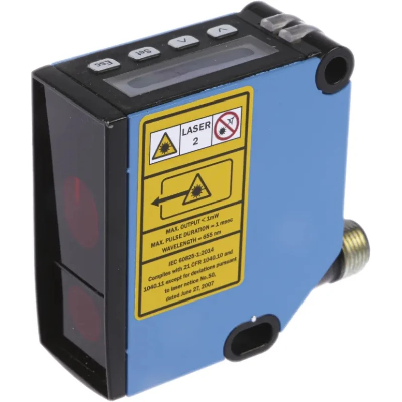 SICK Background Suppression Distance Sensor, Block Sensor, 100 mm to 600 mm, Analogue Output, IP65, Metal DT20-P214B