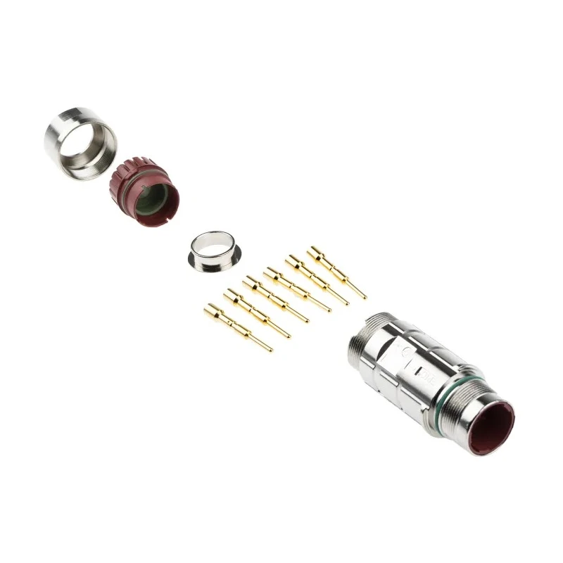 Lapp Circon LS1 6 Pole Standard DIN Plug 22A 630V IP68 Nickel Plated Zinc Housing 76133000