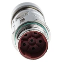 Lapp Circon LS1 6 Pole Standard DIN Plug 22A 630V IP68 Nickel Plated Zinc Housing 76133000