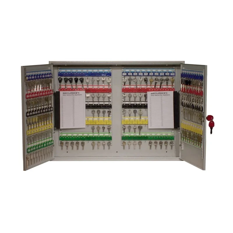 Securikey Grey Steel Wall Mount Key Cabinet with 200 Key Capacity KD200