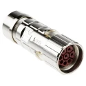 Lapp Industrial Circular Connector EPIC CIRCON Series 8 Gold-Plated Contacts Cable Mount Socket 27 mm 630V 22A Zinc 76124000
