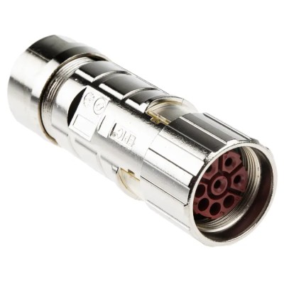 Lapp Industrial Circular Connector EPIC CIRCON Series 8 Gold-Plated Contacts Cable Mount Socket 27 mm 630V 22A Zinc 76124000