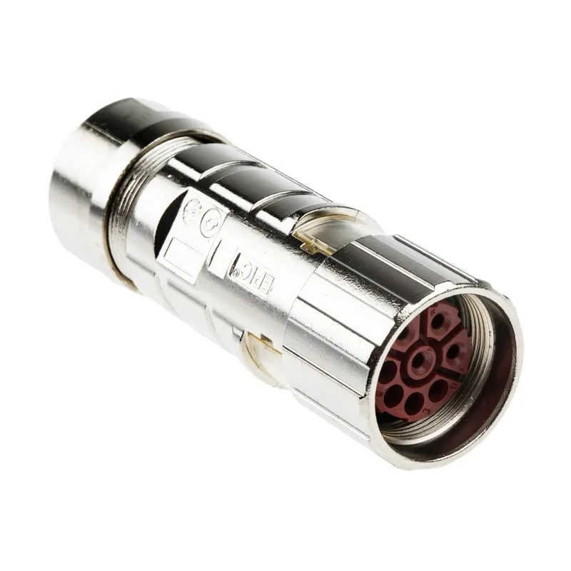 Lapp Industrial Circular Connector EPIC CIRCON Series 8 Gold-Plated Contacts Cable Mount Socket 27 mm 630V 22A Zinc 76124000
