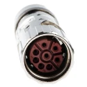 Lapp Industrial Circular Connector EPIC CIRCON Series 8 Gold-Plated Contacts Cable Mount Socket 27 mm 630V 22A Zinc 76124000