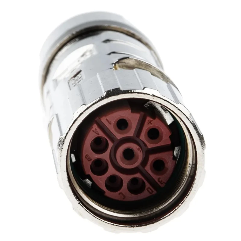 Lapp Industrial Circular Connector EPIC CIRCON Series 8 Gold-Plated Contacts Cable Mount Socket 27 mm 630V 22A Zinc 76124000
