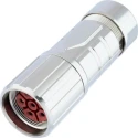 Lapp Industrial Circular Connector EPIC CIRCON Series 8 Gold-Plated Contacts Cable Mount Socket 27 mm 630V 22A Zinc 76124000