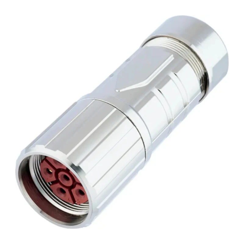 Lapp Industrial Circular Connector EPIC CIRCON Series 8 Gold-Plated Contacts Cable Mount Socket 27 mm 630V 22A Zinc 76124000
