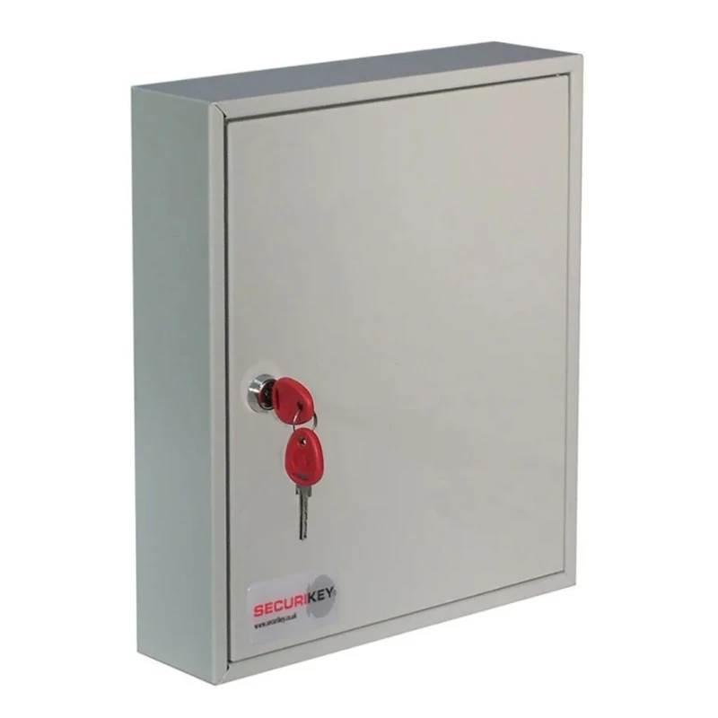 Securikey Steel Wall-Mount Key Cabinet 48 Key Capacity Grey KC048