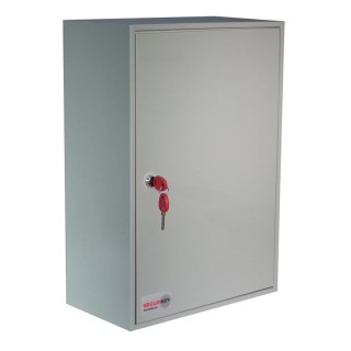 Securikey Grey Steel Wall-Mounted Key Cabinet for 50 Keys KP050