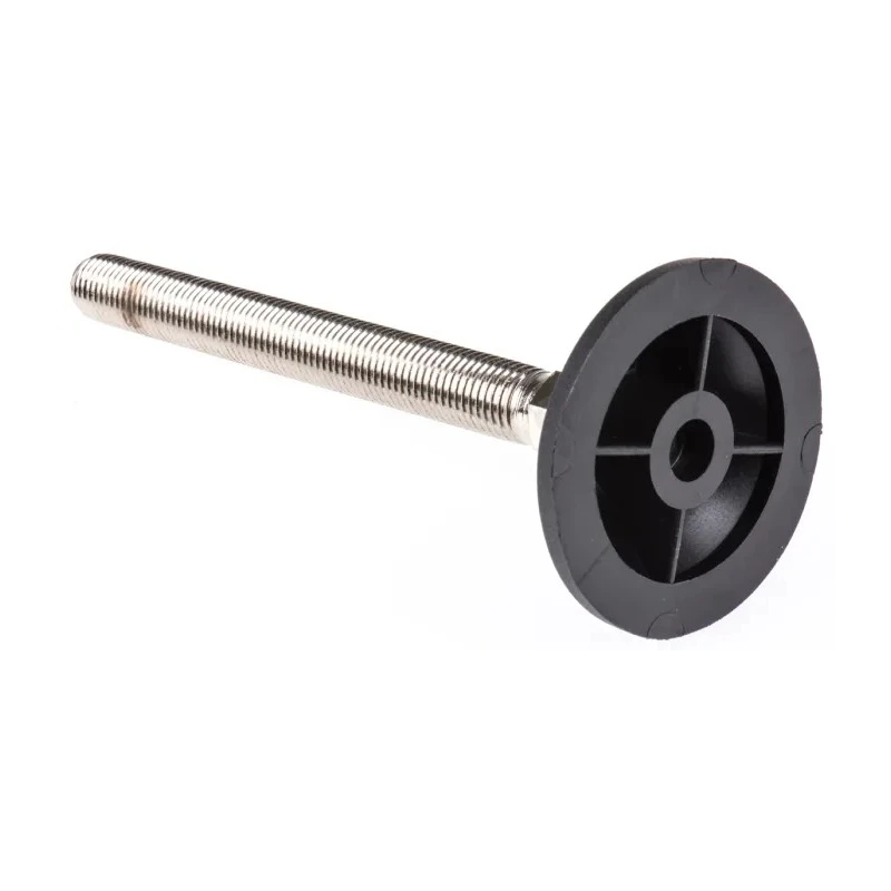 Nu-Tech Engineering M16 70 mm Diameter Nickel Plated Steel Adjustable Foot 1500 kg Static Load Capacity 10 ° Tilt A090/001