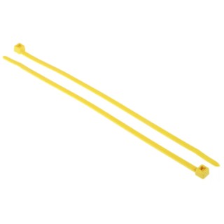 HellermannTyton Non-Releasable Cable Tie, Yellow Polyamide 66, 200 mm Length x 4.6 mm Width, Tensile 111-04805 T50R-PA66-YE
