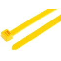 HellermannTyton Cable Tie Non-Releasable 380 mm Length x 7.6 mm Width Yellow Polyamide 66 111-12003 T120R(E)-PA66-YE