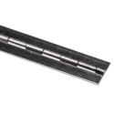 Pinet Stainless Steel Piano Hinge with Barrel Pin, 1020 mm Length, 25 mm Width, 1 mm Thickness 328-9666