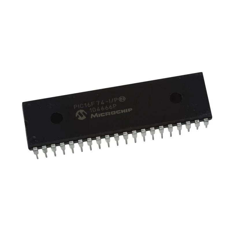 Microchip 8-bit PIC16F Microcontroller 7kB FLASH 20 MHz 40-Pin PDIP PIC16F74-I/P