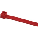 HellermannTyton Non-Releasable Cable Tie, 100 mm Length x 2.5 mm Width, Red Polyamide 66, UV 111-01812 T18R-PA66-RD