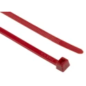 HellermannTyton Cable Tie Non-Releasable, 270 mm Length x 4.6 mm Width, Red Polyamide 66 111-60106 LK2A-PA66-RD