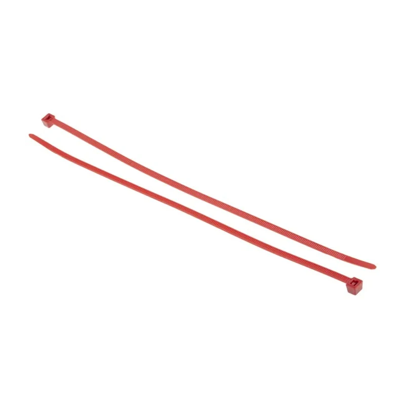 HellermannTyton Cable Tie Non-Releasable, 270 mm Length x 4.6 mm Width, Red Polyamide 66 111-60106 LK2A-PA66-RD