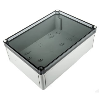 Spelsberg TK PS Series Grey Transparent Lid Polystyrene Enclosure IP66 IK07 90 mm x 180 mm x 254 mm IP66