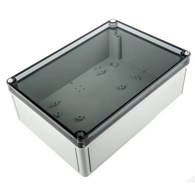 Spelsberg TK PS Series Grey Transparent Lid Polystyrene Enclosure IP66 IK07 90 mm x 180 mm x 254 mm IP66