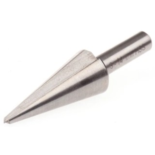 RS PRO HSS Drill Bit 3 mm x 14 mm High Speed Steel Tapered Cone Cutter for Plastic, PC Boards, Alloys and Sheet Metal 221-591