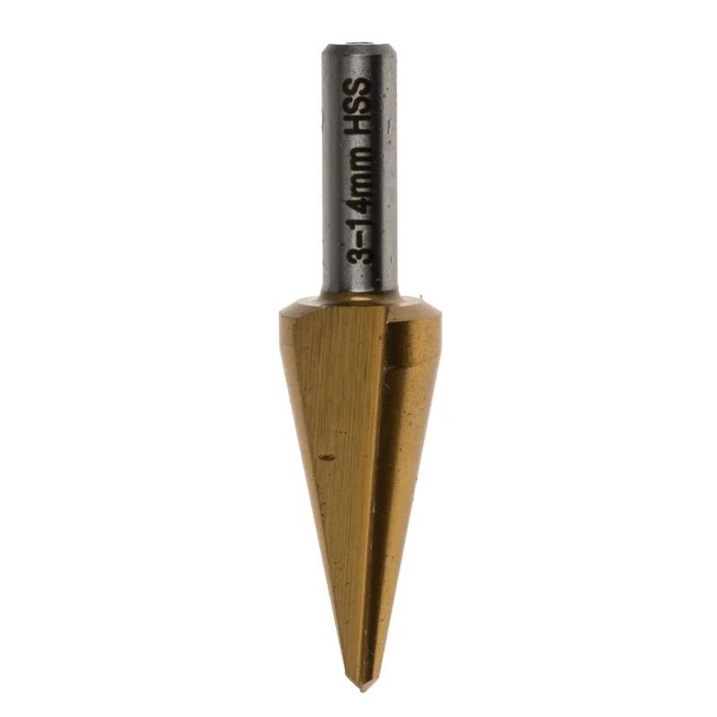 RS PRO HSS Titanium Nitride Coated Drill Bit, 3 mm x 14 mm, Shank Size 10 mm, Maximum Drilling Thickness 2 mm 221-563