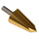RS PRO 3-Piece HSS Titanium Nitride Coated Cone Cutter Set for Metal, 3 mm Min to 30.5 mm Max 221-579