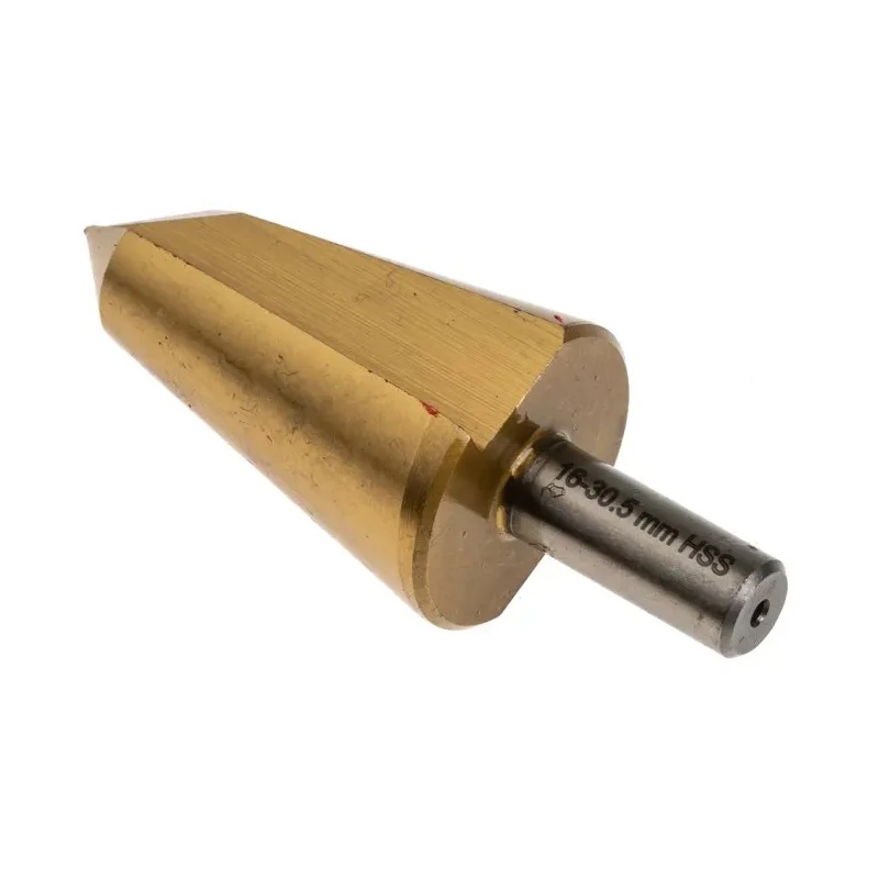 RS PRO 3-Piece HSS Titanium Nitride Coated Cone Cutter Set for Metal, 3 mm Min to 30.5 mm Max 221-579