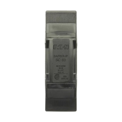 Eaton 63A Rail Mount Fuse Holder, 1 Pole, Front Connected, 550V AC, Stainless Steel Contacts SC63H-D