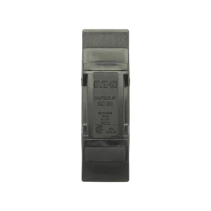 Eaton 63A Rail Mount Fuse Holder, 1 Pole, Front Connected, 550V AC, Stainless Steel Contacts SC63H-D