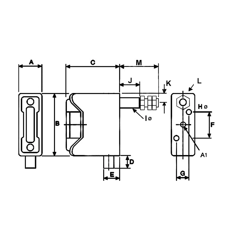 Eaton 32A Rail Mount Fuse Holder for A2 1P-Pole 690V AC RS32PH