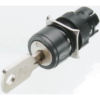 Schneider Electric Harmony XB6 3-position Key Switch Head Latching Operation 16 mm Cutout ZB6AGD