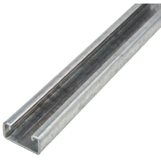 Unistrut 41 x 21 mm Galvanised Steel Strut Plain Channel 2 m Long P3300 PG X 2M