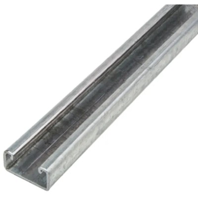 Unistrut 41 x 21 mm Galvanised Steel Strut Plain Channel 2 m Long P3300 PG X 2M