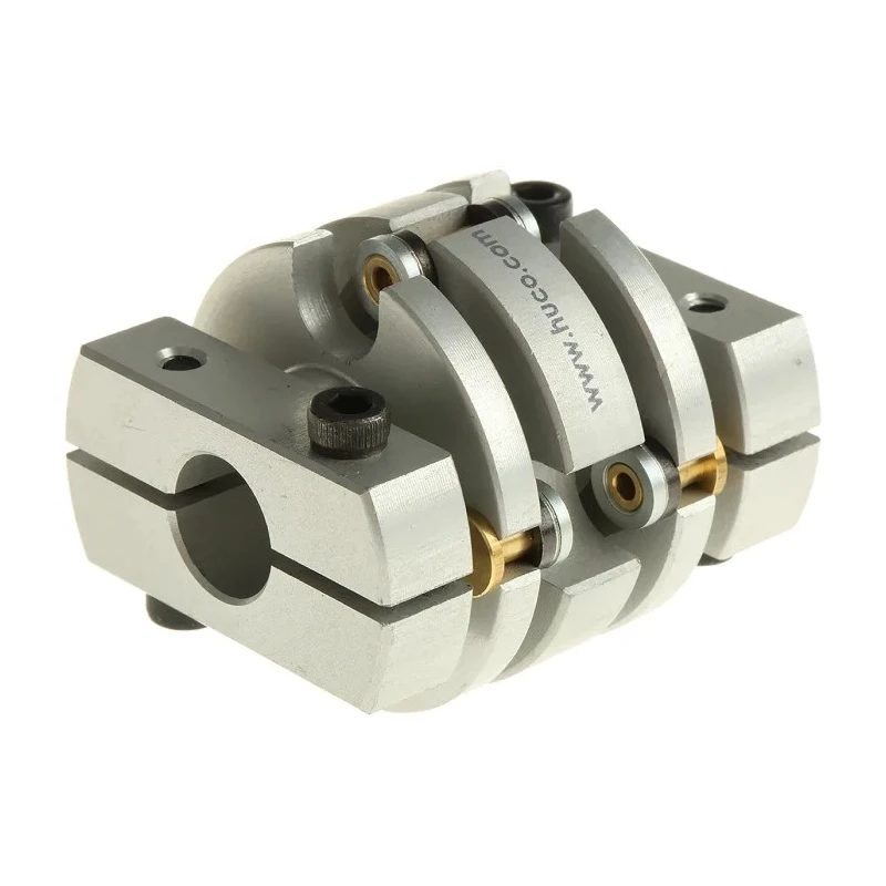 Huco Flexible Coupler 33.5 mm OD, 40.1 mm Length, Spring Quality Stainless Steel Membrane, Model 466.33.3232