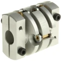 Huco Flexible Coupler 33.5 mm OD, 40.1 mm Length, Spring Quality Stainless Steel Membrane, Model 466.33.3232
