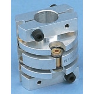 Huco Flexible Membrane Coupler 33.5 mm OD, Bore Size 65 mm, Length 50.8 mm, Stainless Steel Membrane 470.33.3131