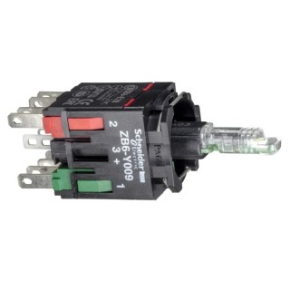 Schneider Electric Harmony XB6 Series Contact & Light Block 12, 24V Red LED 1 NC ZB6ZB42B